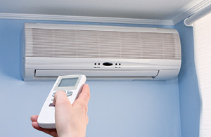Using remote to control ductless AC unit