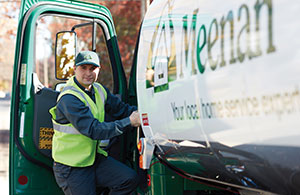 Meenan tech getting into oil truck