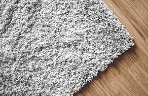 Corner of an area rug