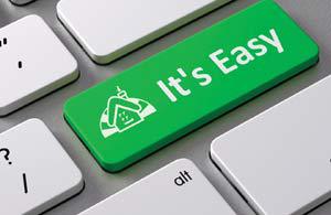 ai_mpx_payonline Button on laptop labeled it's easy